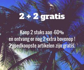 Totale uitverkoop dameskleding  : 2 + 2 gratis