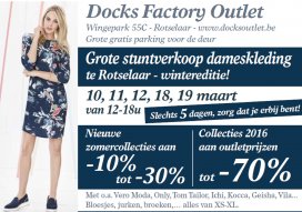 Stockverkoop en outlet merkkleding te Rotselaar - 10 - 19 maart