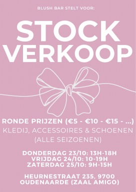 Blush Bar stockverkoop