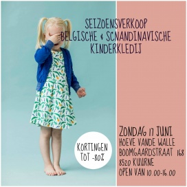 Einde Seizoensverkoop kinderkledij