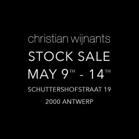 Christian Wijnants stockverkoop