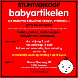 stuntverkoop babyartikelen