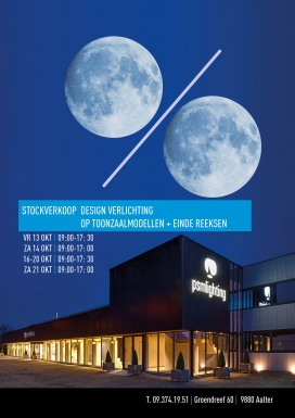 Stockverkoop Design Verlichting, Toonzaalmodellen en Eindereeksen