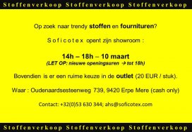 Stoffenverkoop + Outlet Dameskledij