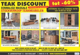 TEAK MEUBELEN  FABRIEKSVERKOOP van GROOTHANDEL ,ALLES van -30% tot -70%