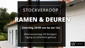 Stockverkoop ramen en deuren C&V Construct