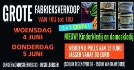 Necotex fabrieksverkoop Destelbergen 1+1 GRATIS