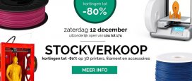 Stockverkoopdag 3D printers en accessoires