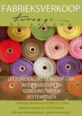 Fabrieksverkoop Interieurstoffen / gordijnen / meubelstoffen / textiel