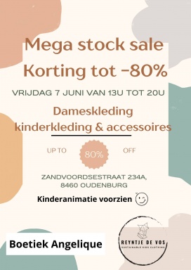 Stocksale Boetiek Angelique en Reyntje De Vos