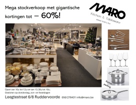 Mega stockverkoop Maro Kitchen & Tableware