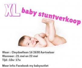 XL Baby Stuntverkoop 21 & 22 mei