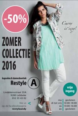 Stockverkoop zomercollectie voor dames van maat 42 tot 54