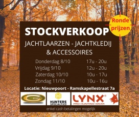 Stockverkoop jachtkleding