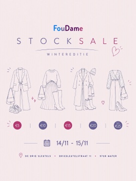 FouDame Stocksale bij OC De Drie Sleutels