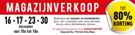 Verlengd wegens succes: Magazijnverkoop Meubelen