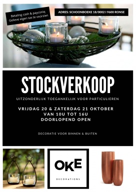 Oke Decorations stockverkoop 