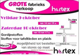 Grote fabrieksverkoop Gordijnstoffen - Stoffen voor tafelkleden en plaids - Mogelijkheid tot bestellen afgewerkte stores/gordijnen op maat