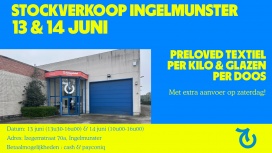 Stockverkoop Kringwinkel Midwest Ingelmunster