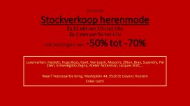 Uitzonderlijke stockverkoop van Luxe Herenmode