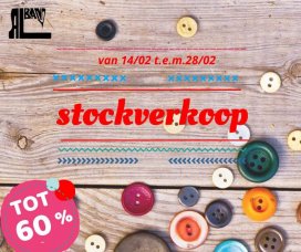 Stockverkoop stoffen Albano Naaimachines