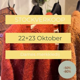 Stockverkoop merkkledij te Roeselare
