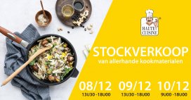 Stockverkoop kookmaterialen Haute Cuisine