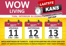 WOW! Magazijnverkoop tuinmeubelen & lounge sets - de keuze is reuze!