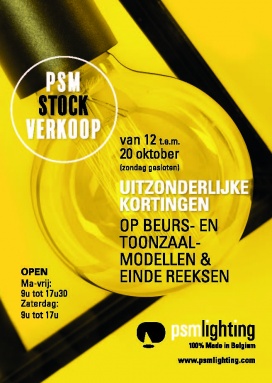 PSM LIGHTING STOCKVERKOOP