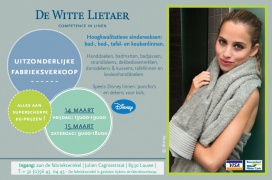 Uitzonderlijke fabrieksverkoop De Witte Lietaer