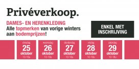 Privéverkoop modemakers - dames- en herenkleding