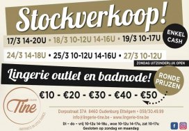 Stockverkoop Lingerie Tine