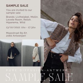 Sample sale  Pure Diffusion Antwerpen