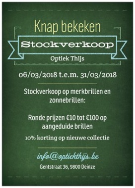 Stockverkoop merk brillen en zonnebrillen