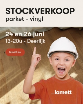 Lamett stockverkoop: parket - vinyl