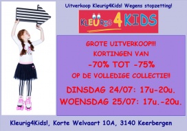 Uitverkoop kleurig4kids!