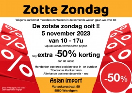 Asian Import Zotte Zondag -50%