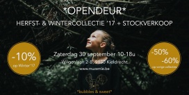 Opendeur Muzemie Herfst- & wintercollectie '17 + stockverkoop