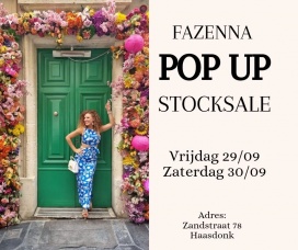 Fazenna pop up stocksale