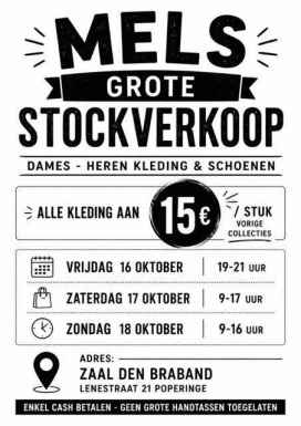 Mels stockverkoop