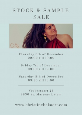 Stock & Sample Sale Tikli Jewelry / Christine Bekaert 