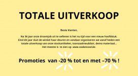 Cook & Cool: uitverkoop wegens stopzetting zaak