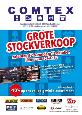 Stockverkoop Comtex Roeselare