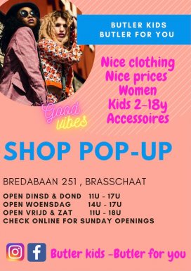 Shop Pop Up - Butler Kids - Butler for you