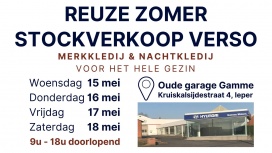 Verso Ieper stockverkoop merk- en nachtkledij