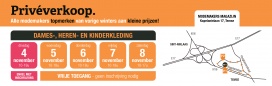 Privéverkoop modemakers - dames-, heren- en kinderkleding