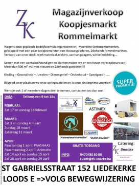 Magazijnverkoop en 2dehandsbeurs