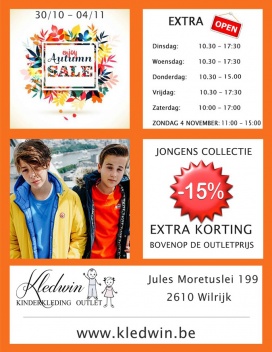 * HERFST SALE 2018 * KINDERKLEDING * Casual- en feestcollectie *