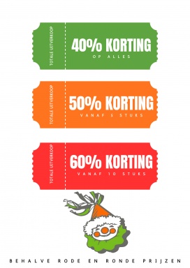 Totale uitverkoop bij Pierrot Outletstore!!