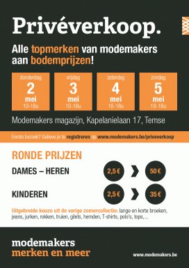 Privéverkoop Modemakers